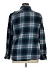Natural Reflections Plaid Teal Long Sleeve Button-Down Shirt Size 1X - photo 2