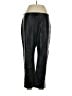 Susan Graver 100% Polyurethane Black Track Pants Size 16 (petite) - photo 1