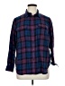 Chaps 100% Cotton Plaid Purple Long Sleeve Button-Down Shirt Size 1X - photo 1