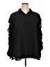 Investments Black 3/4 Sleeve Blouse Size XL - photo 1