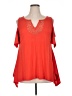 Belldini Orange Short Sleeve Blouse Size 0X - photo 1