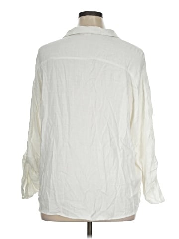 Bibi 3/4 Sleeve Button-Down Shirt (view 2)