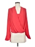 BCBGMAXAZRIA 100% Polyester Red Long Sleeve Blouse Size XS - photo 1