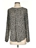 Ann Taylor 100% Polyester Animal Print Ivory Long Sleeve Blouse Size S - photo 1