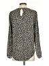 Ann Taylor 100% Polyester Animal Print Ivory Long Sleeve Blouse Size S - photo 2