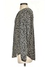 Ann Taylor 100% Polyester Animal Print Ivory Long Sleeve Blouse Size S - photo 5