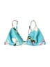 Triangl Print Teal Swimsuit Top Size S - photo 1