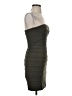 BCBGMAXAZRIA Solid Gray Cocktail Dress Size 2 - photo 4