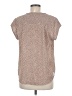 Monday Fun 100% Polyester Animal Print Brown Short Sleeve Blouse Size M - photo 2