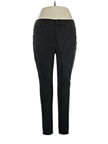 Madewell 10" High-Rise Skinny Jeans in Black Frost Wash (view 1)