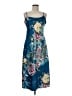Natori 100% Polyester Paisley Blue Casual Dress Size M - photo 1