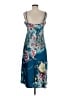 Natori 100% Polyester Paisley Blue Casual Dress Size M - photo 2