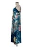 Natori 100% Polyester Paisley Blue Casual Dress Size M - photo 5