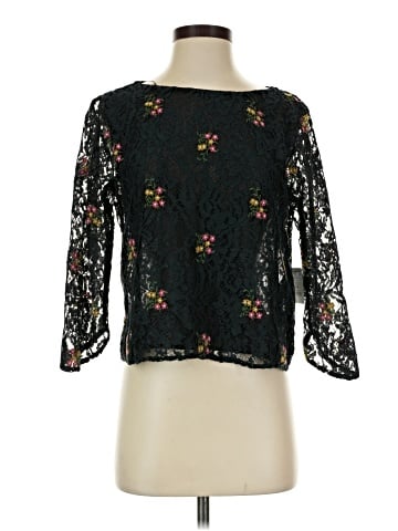 Zara Basic 3/4 Sleeve Blouse (view 1)