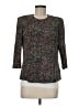 Alex Evenings Tweed Purple Blazer Size M - photo 1
