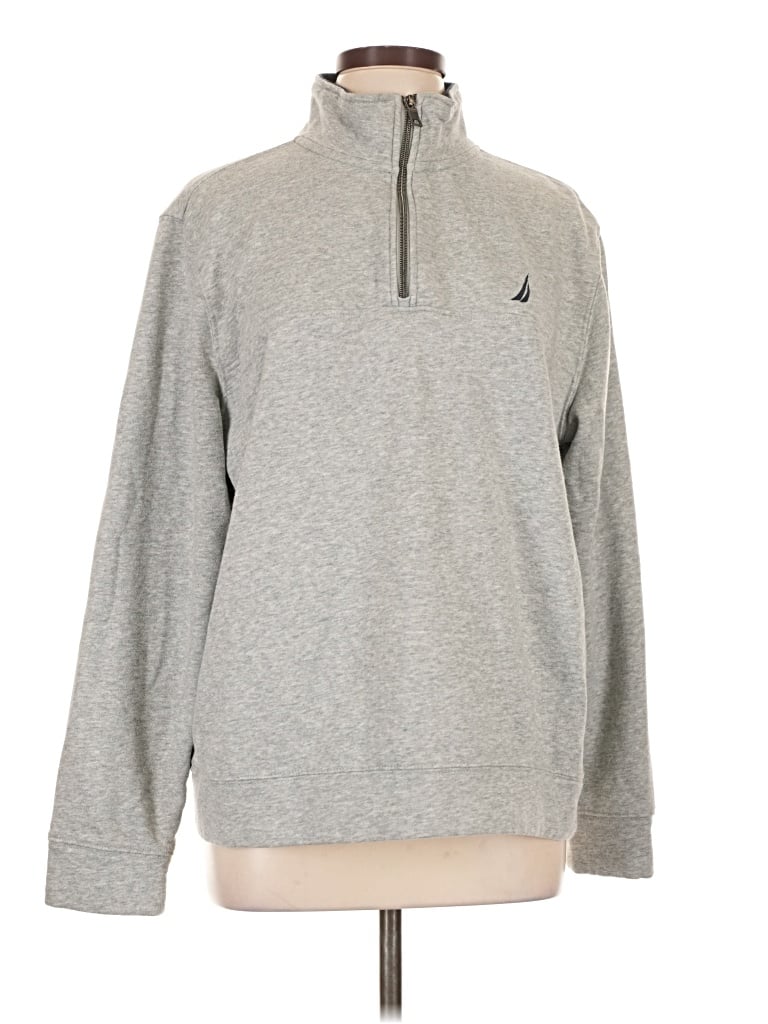 Pre-owned Nautica Sweatshirt In Gray