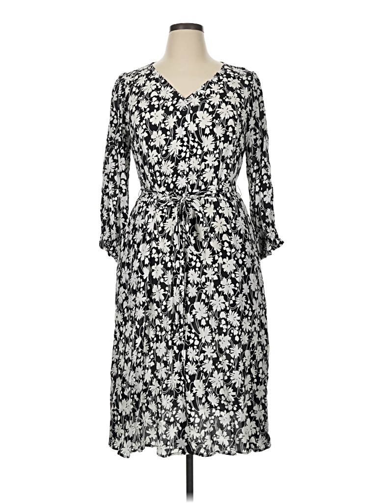 Pre-owned Talbots Casual Dress In Black