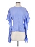 Lewit 100% Viscose Blue 3/4 Sleeve Blouse Size XS - photo 1