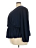 On 34th 100% Polyester Blue Long Sleeve Blouse Size 2X - photo 5