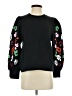 Essentiel Antwerp 100% Cotton Floral Black Sweatshirt Size Sm (1) - photo 1