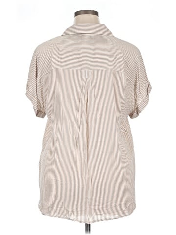 Cosmic Blue Love Short Sleeve Blouse (view 2)