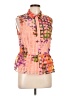 Nicole Miller 100% Polyester Pink Sleeveless Blouse Size L - photo 1