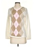 Croft & Barrow 100% Acrylic Argyle Ivory Pullover Sweater Size S - photo 1