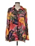 Talula 100% Rayon Tropical Pink Long Sleeve Blouse Size M - photo 1