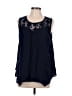 Fever Blue Sleeveless Blouse Size L - photo 1