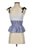 Express 100% Cotton Blue Sleeveless Blouse Size P (petite) - photo 1