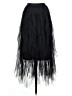 Heart 100% Polyester Black Formal Skirt Size S - photo 2