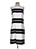 Ann Taylor 100% Polyester Stripes White Casual Dress Size 12 (tall) - photo 1