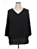 MICHAEL Michael Kors 100% Polyester Black 3/4 Sleeve Blouse Size 1X - photo 1