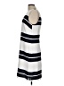 Ann Taylor 100% Polyester Stripes White Casual Dress Size 12 (tall) - photo 5