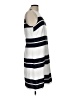 Ann Taylor 100% Polyester Stripes White Casual Dress Size 12 (tall) - photo 4