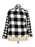 Maurices Checkered-gingham Black Long Sleeve Button-Down Shirt Size 2X - photo 2