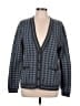 Etcetera Houndstooth Gray Cardigan Size L - photo 1