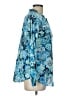 Talbots 100% Cotton Print Blue Long Sleeve Button-Down Shirt Size L - photo 4