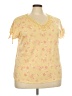 Como Blu Yellow Short Sleeve Top Size 2X - photo 1