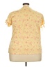 Como Blu Yellow Short Sleeve Top Size 2X - photo 2