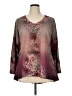 One World Brown 3/4 Sleeve Blouse Size XL - photo 1