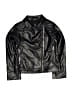 Art Class 100% Polyester Black Faux Leather Jacket Size 4 - 5 - photo 1