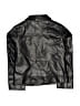 Art Class 100% Polyester Black Faux Leather Jacket Size 4 - 5 - photo 2