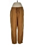Point Sur Solid Brown Linen Pants Size 10 - photo 1