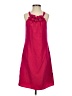 T Tahari 100% Polyester Solid Red Pink Cocktail Dress Size 2 - photo 1