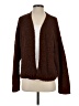 Double Zero 100% Polyester Brown Cardigan Size S - photo 1