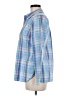 Talbots 100% Cotton Plaid Blue Long Sleeve Button-Down Shirt Size M - photo 5