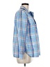 Talbots 100% Cotton Plaid Blue Long Sleeve Button-Down Shirt Size M - photo 4