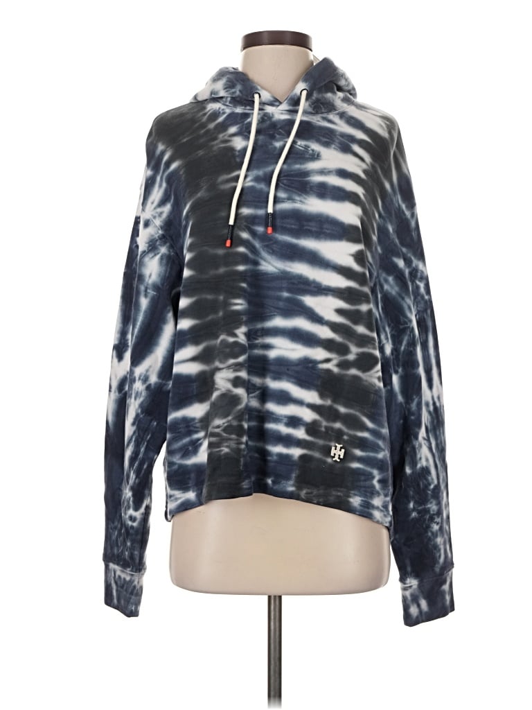 Tory Sport Pullover Hoodie In Blue