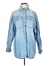 Sofia by Sofia Vergara 100% Cotton Blue Long Sleeve Button-Down Shirt Size S - photo 1